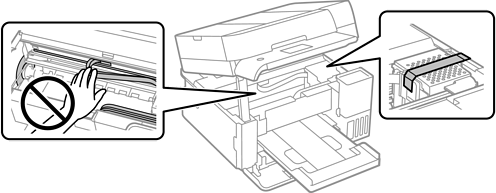 Opening the scanner unit from control panel